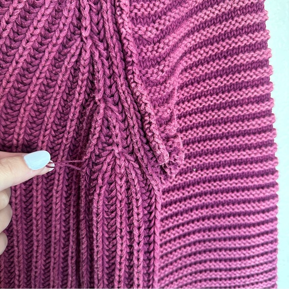 Bohme OLYMPE CABLE-KNIT SWEATER IN MAGENTA size XS - Picture 5 of 10